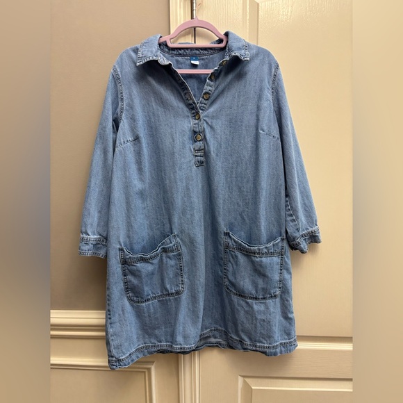 Old Navy Dresses & Skirts - Denim Old Navy popover dress